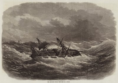 The Crocodile Indian Troop-Ship in a Storm by Edwin Weedon